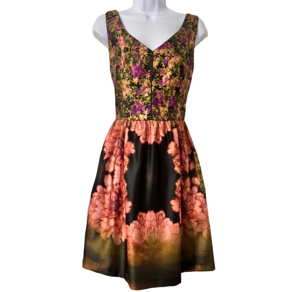 Beatrice floral print sleeveless dress size 6 NWOT